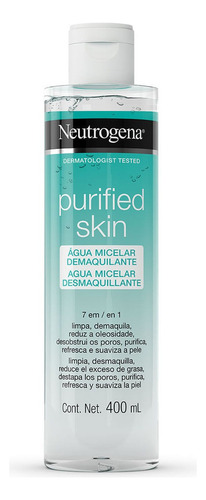 Agua Micelar Neutrogena Purified Skin 7 En 1. Botella 400ml