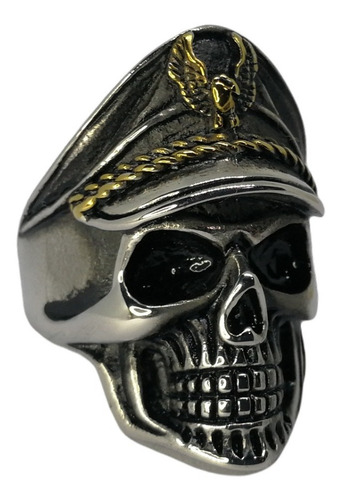 Anillo Calavera  Navy Skull   - Vintage Militaria