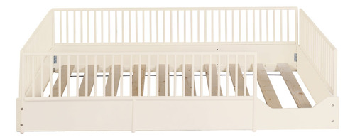 Cama Cuna Para Bebe De Madera En 7 Colores Mate Individual Color Beige