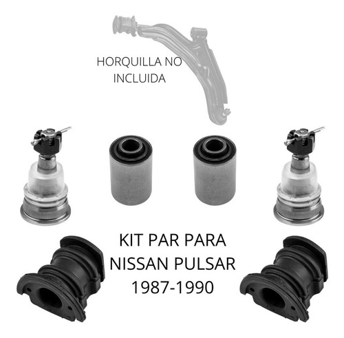 Kit Bujes Y Par Rotulas Para Nissan Pulsar 1987-1990