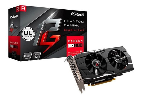 Placa De Vídeo Asrock Phantom Rx 580 8gb Gddr5 256bits