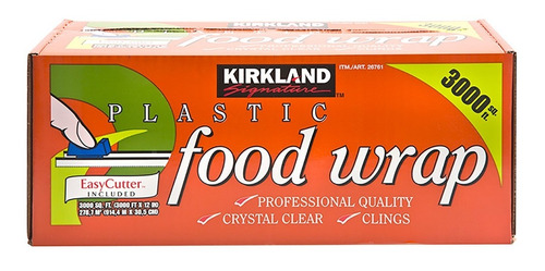 Plástico Adherente Para Alimentos Wrap Food Kirkland 278 M2