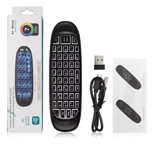 Control Con Mini Teclado Air Mouse Magic Remote