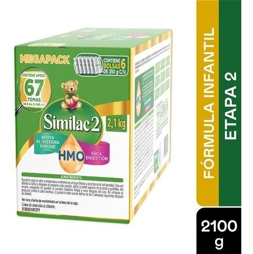 Imagen 2 de 4 de Similac 2 Prosensitive Formula Infantil Etapa 2 6 Und 350g