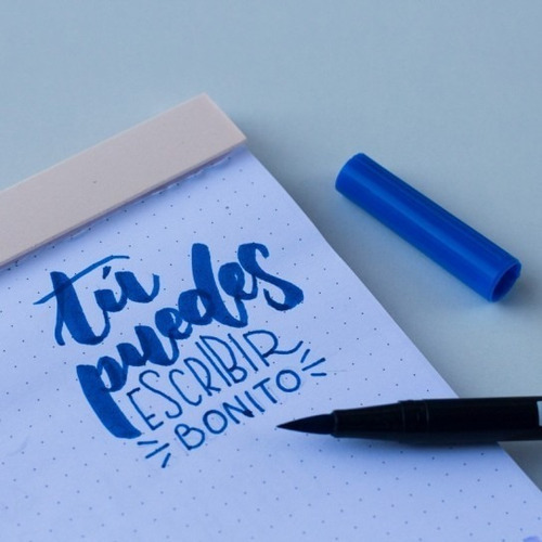 Cuadernola Punteada Práctica Lettering Letras Caligrafía A5 Color Blanco