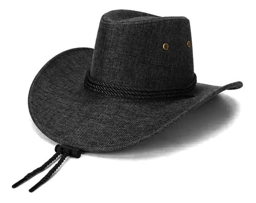 Sombrero Ala Ancha Hombre Kast.pe Vaquero - Negro