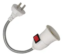 Comprar Socket Portalampara Interruptor Enchufe Cable Flexible 28cm
