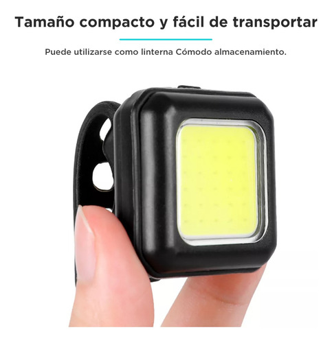 Luz Bicicleta Accesorios Usb Recargable Delantera Traser