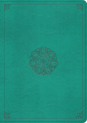 Libro Esv Study Bible (trutone, Turquoise, Emblem Design)...