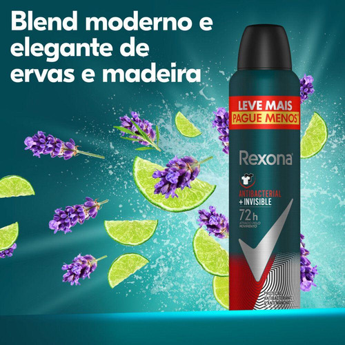 Kit 12 Desodorante Anti Rexona Antibact+invisible 72hr 250ml