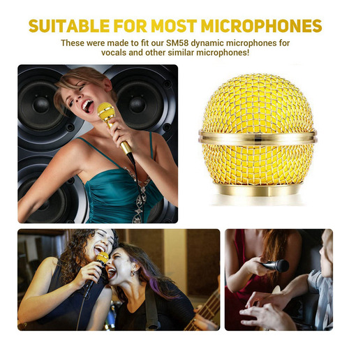 Micrófono Inalámbrico Con Rejilla, Accesorios Para Micrófono