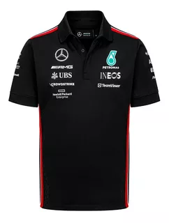 Camiseta Polo Mercedes Amg Petronas Oficial 2023 Original F1