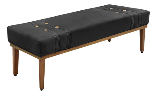 Kit Recamier E Cabeceira Santorini Spz 195cm King Veludo Cor Preto-2237