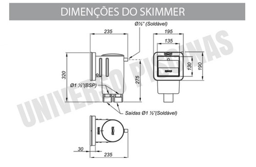 Imagem 2 de 5 de Kit Sistema Hidráulico Para Piscinas De Vinil Com Skimer