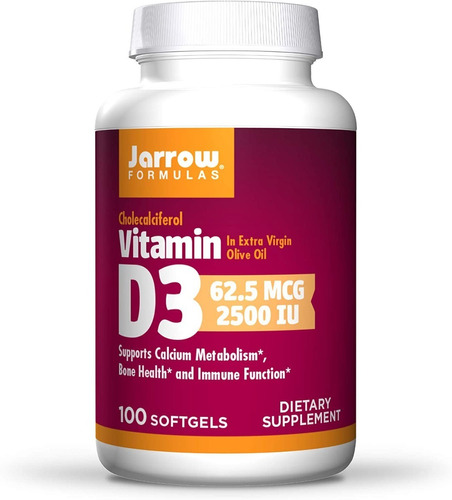 Vitamina D3 2500iu Jarrow Formu - Unidad a $1539