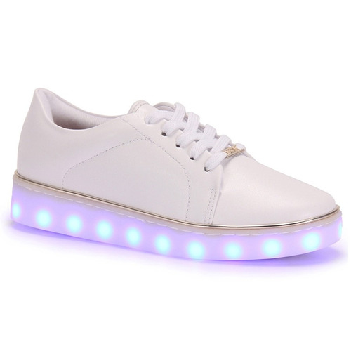 tenis de led vizzano branco