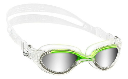 Goggles Cressi Flash Adultos Natacion !! Color Verde/lente Espejo