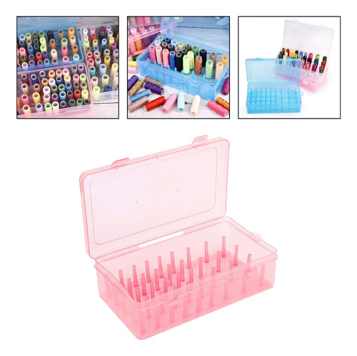 Caja De Almacenamiento De Hilo De Coser, Accesorios Rosa