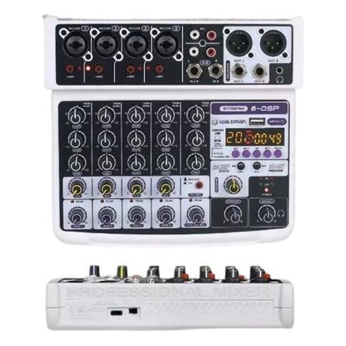 Mesa De Som Waldman 6 Canais Com Interface Usb