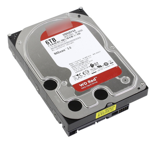 Imagen 3 de 3 de Disco Duro 6tb Western D Sata 3.5'' 5400rpm Red Nas 24/7 New
