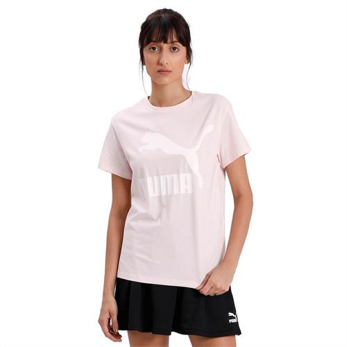 Camiseta Puma Classics Logo Tee Feminina 595514-17