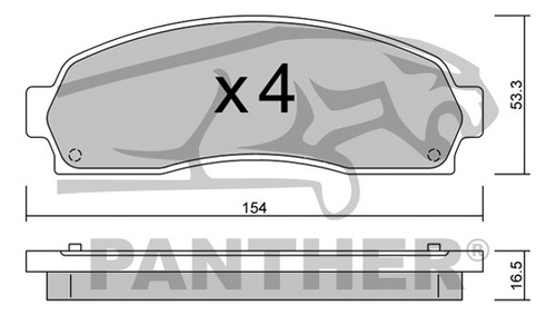 Balata Akebono Act913 Del Ford Ranger 2007