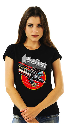 Polera Mujer Judas Priest Screaming For Vengeance Metal Impr