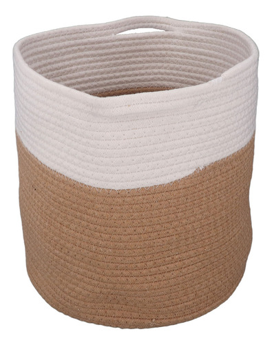 * Cesta De Lavandería Tejida, Cuerda De Algodón, Ropa