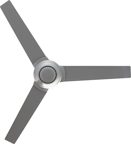 Ventilador de techo Masterfan Tifón satinado con 3 aspas de metal, 56" de diámetro 127 V