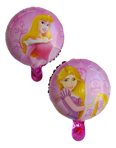 Globos Metalizado Princesas  Disney Pack X20 Unidades