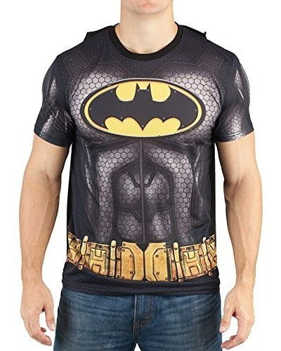 Camiseta Batman Sublimada Para Hombre Con Capa