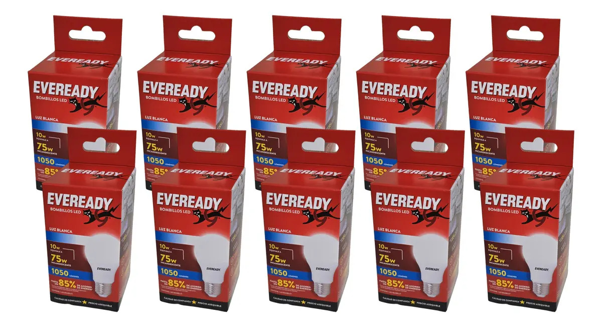 Lámpara LED Eveready 10 W Luz Fría