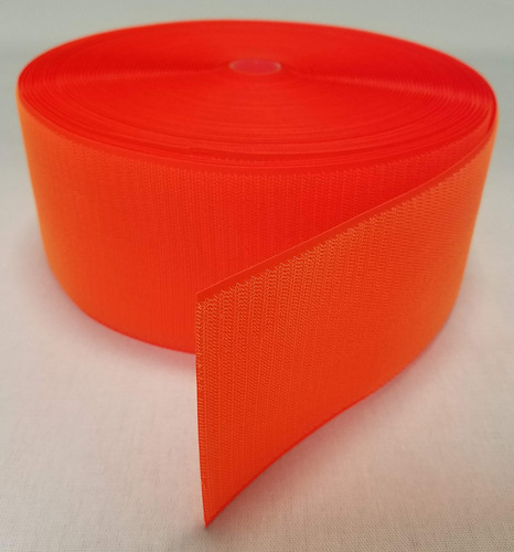 Mosqueton Seguridad 4  Color Naranja Neon Gancho Bucle Solo