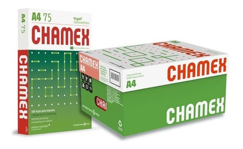 Resma Chamex Papel A4 75g Premium 500 Hojas No Boreal