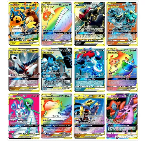 Kit 10 Cartas Pokemon Gx V Vmax Aliados Shiny