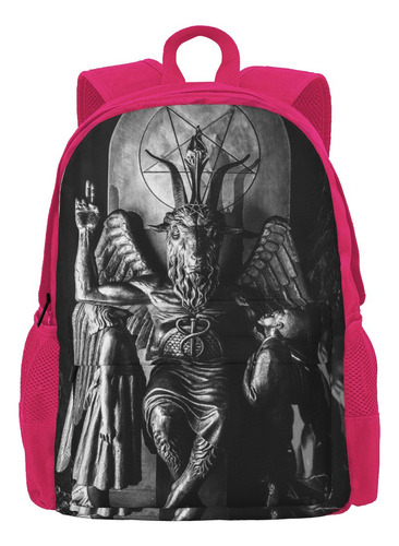 Mochila Baphomet Satanic Goat Para Mujer Con Estampado 3d Tr