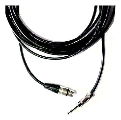 Cable Para Microfono De Xlr A Plug Mono Uso Rudo De 4 Metros