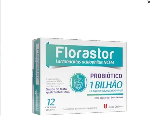 Florastor 1 Bilhão Probiótico Com 12 Cápsulas Sabor Sem Sabor