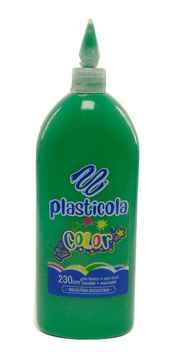 Plasticola Color Verde Adhesivo 230cc 2113 Canalejas