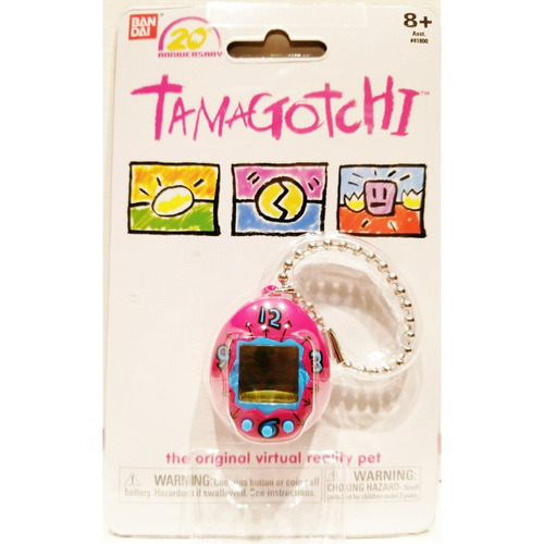 Tamagotchi Rosa Y Azul Bandai Mascota Virtual 20 Aniversario