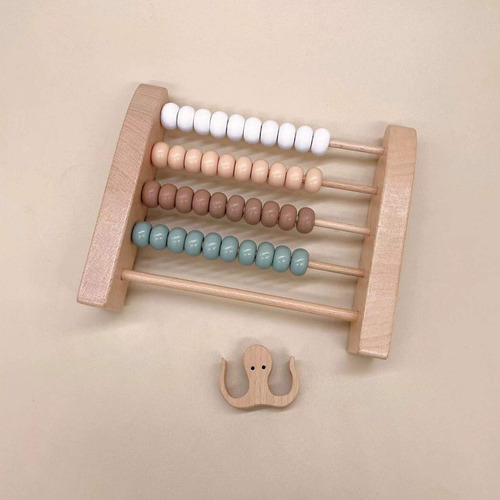 Calculadora De Madera Abacus Juguetes Educativos Regalos