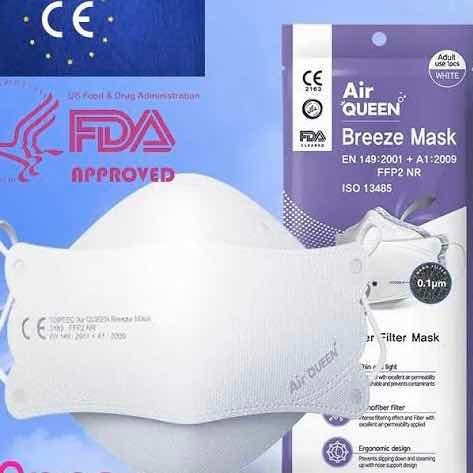 Cubrebocas Airqueen Breeze Coreano, Nano Filtro Lavable_50pz