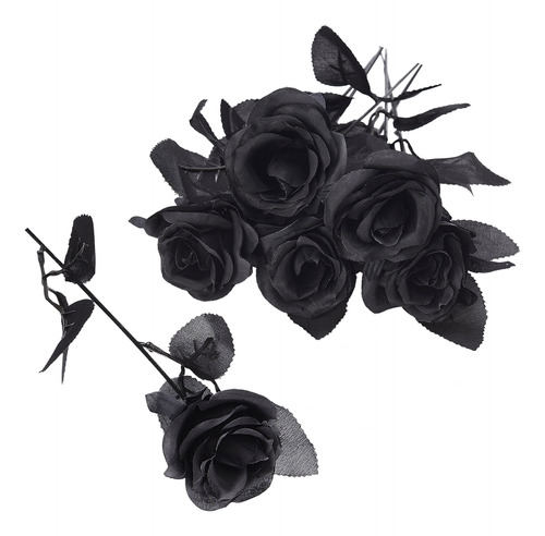 Simulación De Rosas, Flores Falsas, Simulación De Boda Negra