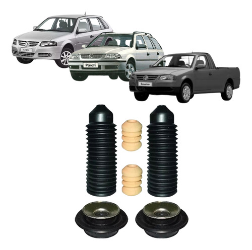 Kit Coxim Coifa Batente Dianteiro Gol Parati Saveiro G3 G4
