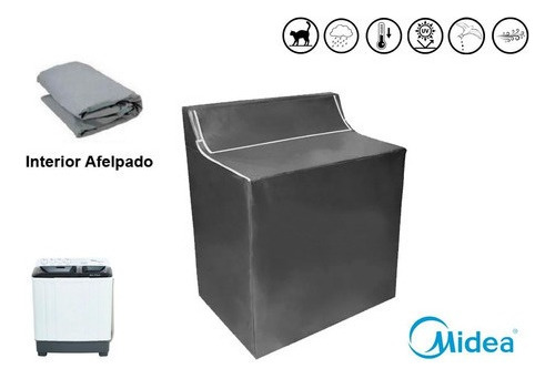 Forros Para Lavadoras Impermeable 2 Tinas 19-25kg Midea