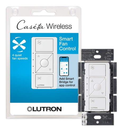 Lutron Caseta Smart Fan - Interruptor De Control De Velocid.