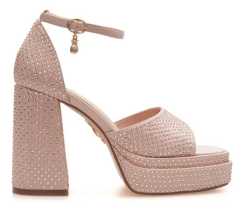 comprar Sandalia Taco Mujer Lady Stork, Chiara, Faja Strass\u002Ftalon Pr