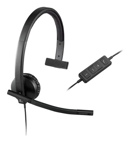 Auriculares Con Cable Usb Color Negro