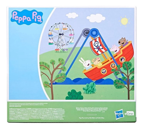 Peppa Pig Barco Pirata Oscilante Con 2 Figuras Incluidas