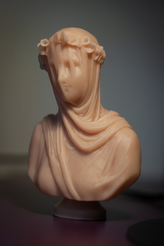 Busto De Estatua Clásica - Vestal Virgen Velada.